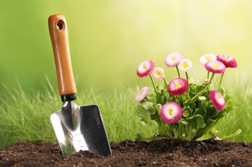 Local transfer station collection for sustainable garden services
